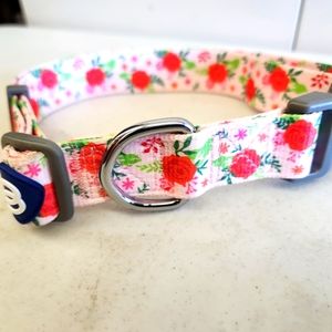 Floral Pink Print Dog Collar